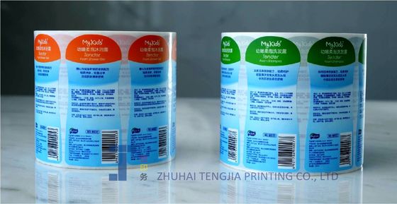 Aangepaste waterdichte shampooflesstickers haarverzorgingslabels voor persoonlijke verzorging