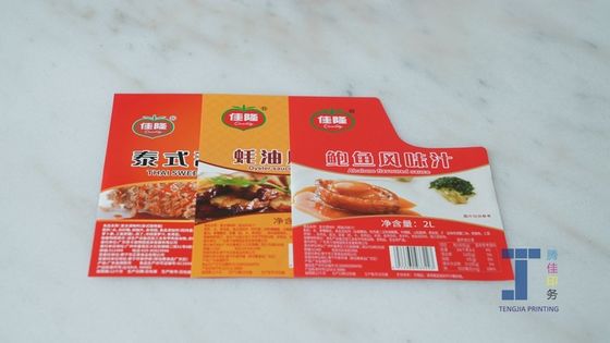 Uitgebreide PET PE Voedingsartikelen Stickers Voedselcontainers Etiketten Verschillende dikte