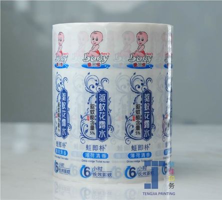 Alcoholbestendige Bloemige Waterfles Labels, Glanzende Waterdichte Persoonlijke Verzorging Stickers