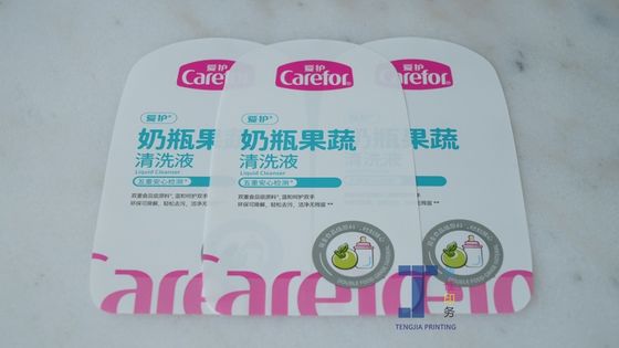 CMYK Color In-Mould Labels for Laundry Detergent Bottles, Square and Rectangular IML Labels