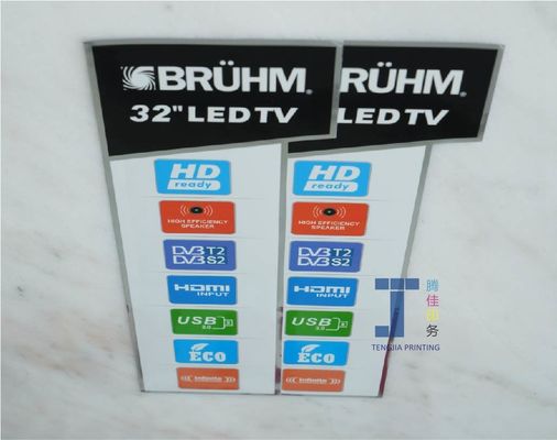 Chemisch bestand elektronisch productsticker met aangepaste dikte en vorm opties