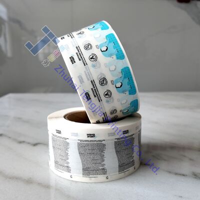 Baby Massage Oil Transparent Bottle Labels Clear Printed Text Waterproof Custom Shapes