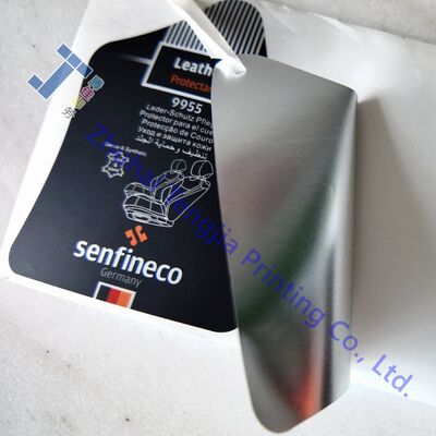 Matte Silver Self Adhesive Label Rolls Custom Die Cut Waterproof Metallic Sticker