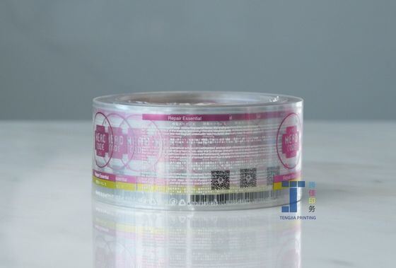 Waterproof Customizable Clear Plastic Stickers Printed Transparent Labels